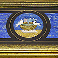 Arte Decorativa di Fiordelisi Simone: Objets, Boîte avec fleurs, diamètre cm. 7.