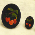 Arte Decorativa di Fiordelisi Simone: Objets, Broche cm. 2,9x4,1 avec boucles d'oreille cm.1,5x2.