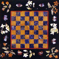 Arte Decorativa di Fiordelisi Simone: Tables, Chessboard with Flowers and Butterflies