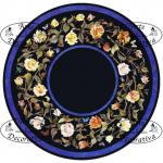 Arte Decorativa di Fiordelisi Simone: Tables, Round of roses with butterflies